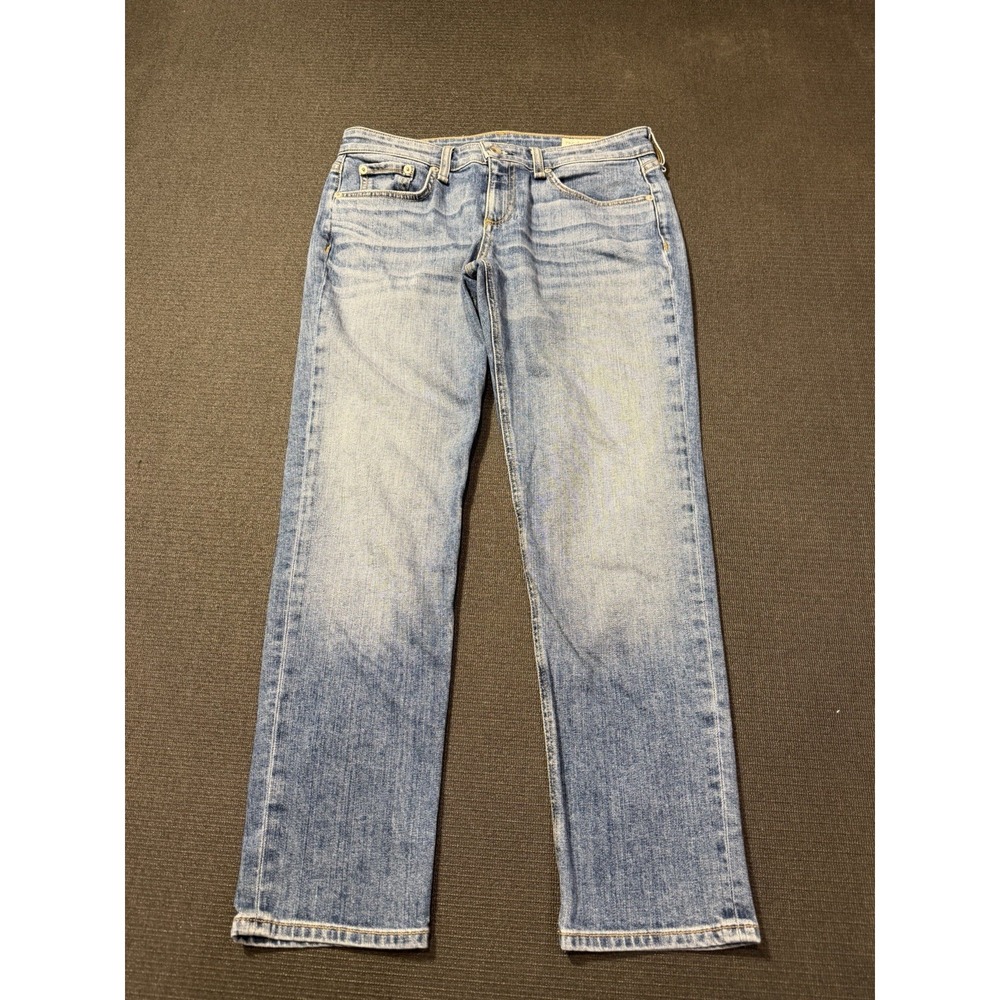 RAG & BONE Dre Crop Slim Mid-Rise Boyfriend Jean Womens 26 Made USA